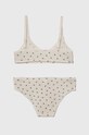 United Colors of Benetton komplet biustonosz i figi dziecięce 378Y0K01V.G.Seasonal beżowy SS24