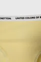 rumena Otroške spodnje hlače United Colors of Benetton 2-pack