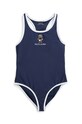 Polo Ralph Lauren jednoczęściowy strój kąpielowy dziecięcy miękka granatowy 312935069001