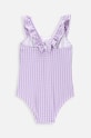 Coccodrillo jednoczęściowy strój kąpielowy dziecięcy WC4376404SWG fioletowy SS24