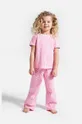 розовый Детская хлопковая пижама Coccodrillo Для девочек