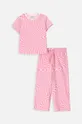 Детская хлопковая пижама Coccodrillo розовый