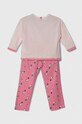 United Colors of Benetton pigama in lana bambino x Snoopy 30960P063.G.Seasonal rosa SS24