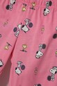 United Colors of Benetton pijamale de bumbac pentru copii x Snoopy roz 30960P063.G.Seasonal