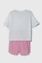 Otroška bombažna pižama United Colors of Benetton bela
