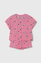 rózsaszín United Colors of Benetton gyerek pizsama Lány
