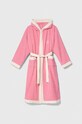 United Colors of Benetton halat de baie din bumbac pentru copii Planet friendly roz 6ORG0800G.G.Seasonal