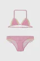 розовый Детский раздельный купальник United Colors of Benetton Для девочек