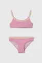roza Dječji dvodijelni kupaći kostim United Colors of Benetton Za djevojčice