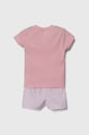 Polo Ralph Lauren set de pijama de bumbac pentru copii 2P0146 roz SS24