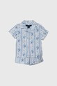 Polo Ralph Lauren pijamale de bumbac pentru copii set albastru 3P0145