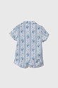 Polo Ralph Lauren pijamale de bumbac pentru copii 3P0145 albastru SS24