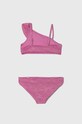 Abercrombie & Fitch costum de baie pentru copii din două piese KI211.4016 roz SS24