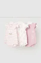 рожевий Боді для немовлят Mayoral Newborn 3-pack Для дівчаток