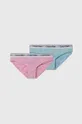 roza Dječje gaćice Calvin Klein Underwear 2-pack Za djevojčice