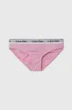 Detské nohavičky Calvin Klein Underwear 2-pak ružová