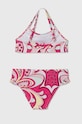 Dziewczynka Guess dwuczęściowy strój kąpielowy dziecięcy J4GZ01.MC052.PPYH różowy