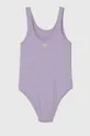 Jednodielne detské plavky Guess fialová
