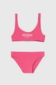 Dječji dvodijelni kupaći kostim Guess print roza J4GZ04.KCA60.PPYH