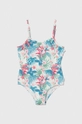 zelena Enodelne otroške kopalke Pepe Jeans HIBISCUS FRILL SWIMSUIT Dekliški