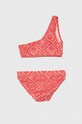 Dvojdielne detské plavky Pepe Jeans BANDANA ASY BIKINI SET PGB10401 červená SS24