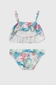 Pepe Jeans dwuczęściowy strój kąpielowy dziecięcy HIBISCUS BIKINI SET niebieski