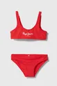 червоний Роздільний дитячий купальник Pepe Jeans PEPE SC BIKINI SET Для дівчаток
