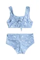 Roxy dwuczęściowy strój kąpielowy dziecięcy DREAMERLETT niebieski