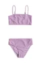 fioletowy Roxy dwuczęściowy strój kąpielowy dziecięcy ARUBA RG Dziewczęcy