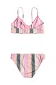 Roxy costum de baie pentru copii din două piese VERY VISTA CROP ERGX203565 roz SS24