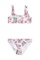 Dvoudílné dětské plavky Roxy HAPPY TROPICAL měkké bílá ERGX203593