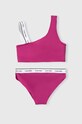 Calvin Klein Jeans dwuczęściowy strój kąpielowy dziecięcy KY0KY00063.PPYH fioletowy SS24