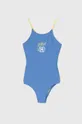 блакитний Суцільний дитячий купальник Tommy Hilfiger Для дівчаток