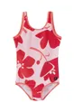 crvena Dječji jednodijelni kupaći kostim Reima Uimaan Za djevojčice