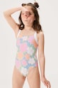 Roxy jednoczęściowy strój kąpielowy dziecięcy TINY FLOWERNE miękka multicolor ERLX103107