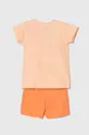 Дитяча бавовняна піжама zippy 2-pack помаранчевий