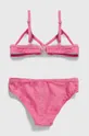 ružová Dvojdielne detské plavky zippy 2-pak