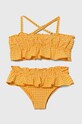 Dvojdielne plavky pre bábätká zippy bez kostíc oranžová 3106059201