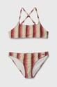 Protest costum de baie pentru copii din două piese PRTSHEILA usor rigidizat rosu 7911343