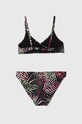 Protest costum de baie pentru copii din două piese PRTISOLDE 7914143 negru SS24