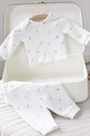 Tartine et Chocolat pijamale de bumbac pentru copii set alb TY54110.80.86
