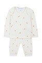 Dječja pamučna pidžama Tartine et Chocolat TY54110.80.86 bijela SS24