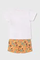 Bavlnené detské pyžamko zippy x Disney biela