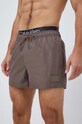 Calvin Klein szorty kąpielowe KM0KM00920 brązowy SS24