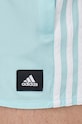 Купальные шорты adidas Performance 3Stripes CLX голубой IS2056