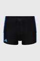 adidas Performance kąpielówki Block wzorzyste czarny IU1876