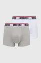 biały Moschino Underwear bokserki 2-pack Męski