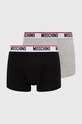 Moschino Underwear bokserki 2-pack dzianina czarny 1394.4300