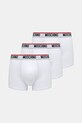 Μποξεράκια Moschino Underwear 3-pack εφαρμοστό σορτς μπόξερ λευκό 1395.4300