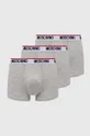 grigio Moschino Underwear boxer pacco da 3 Uomo